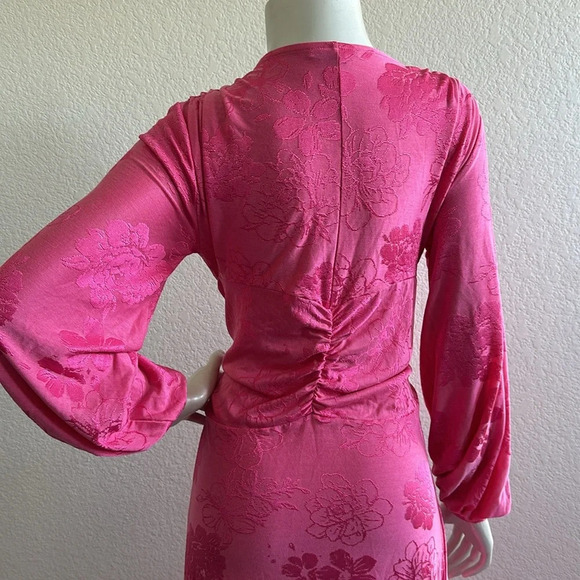 Zara Jacquard wrap Dress - Picture 9 of 12